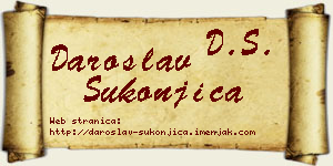 Daroslav Sukonjica vizit kartica